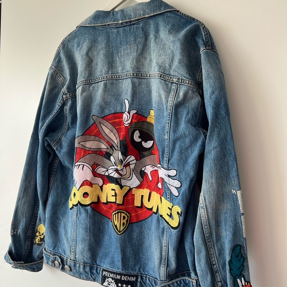 Zara Rare Looney Tunes Denim Jacket - S - Picture 4 of 7
